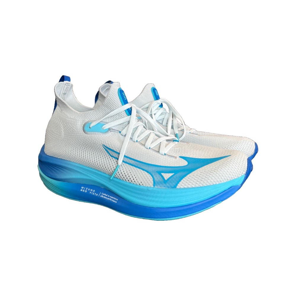 Mizuno Neo Vista White and Blue Running Shoes Size 12